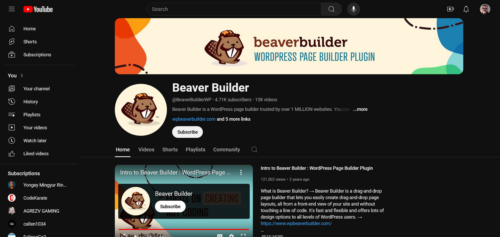 Beaver Builder YouTube Channel | Elite How To