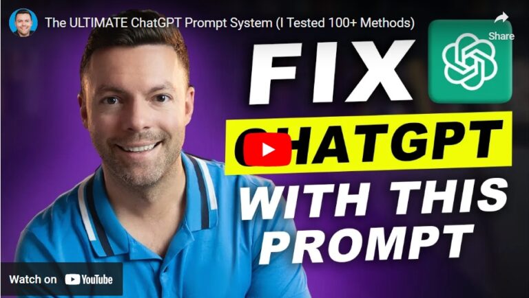 ultimate chat gpt prompt system | Elite How To